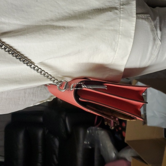 Coach 91019 Klare Crossbody In Signature Canvas SV/KHAKI/TANGERINE (Last One) - Picture 9 of 16